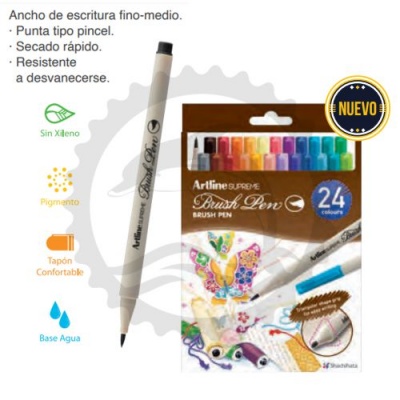 ARTLINE PLUMONES PERMANENTE SET C/24PZ  BLISTER    - [ almacen 2 ]