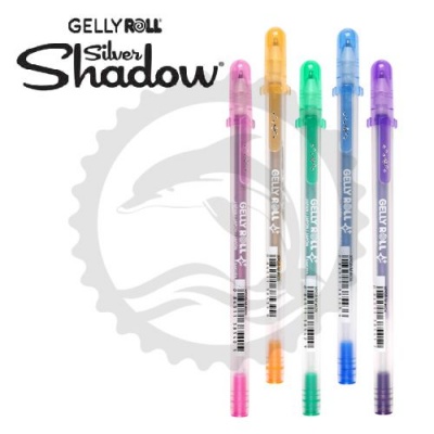 SAKURA BOLIGRAFO GEL TAPON GELLY ROLL SILVER/SHADOW TINTA METALICA CAMBIA COLOR    - [ almacen 3 ]