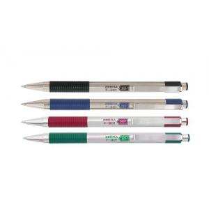 ZEBRA BOLIGRAFO RETRACTIL F-301 BARRIL METALICO FINO 0.7MM   - [ almacen 2 ]